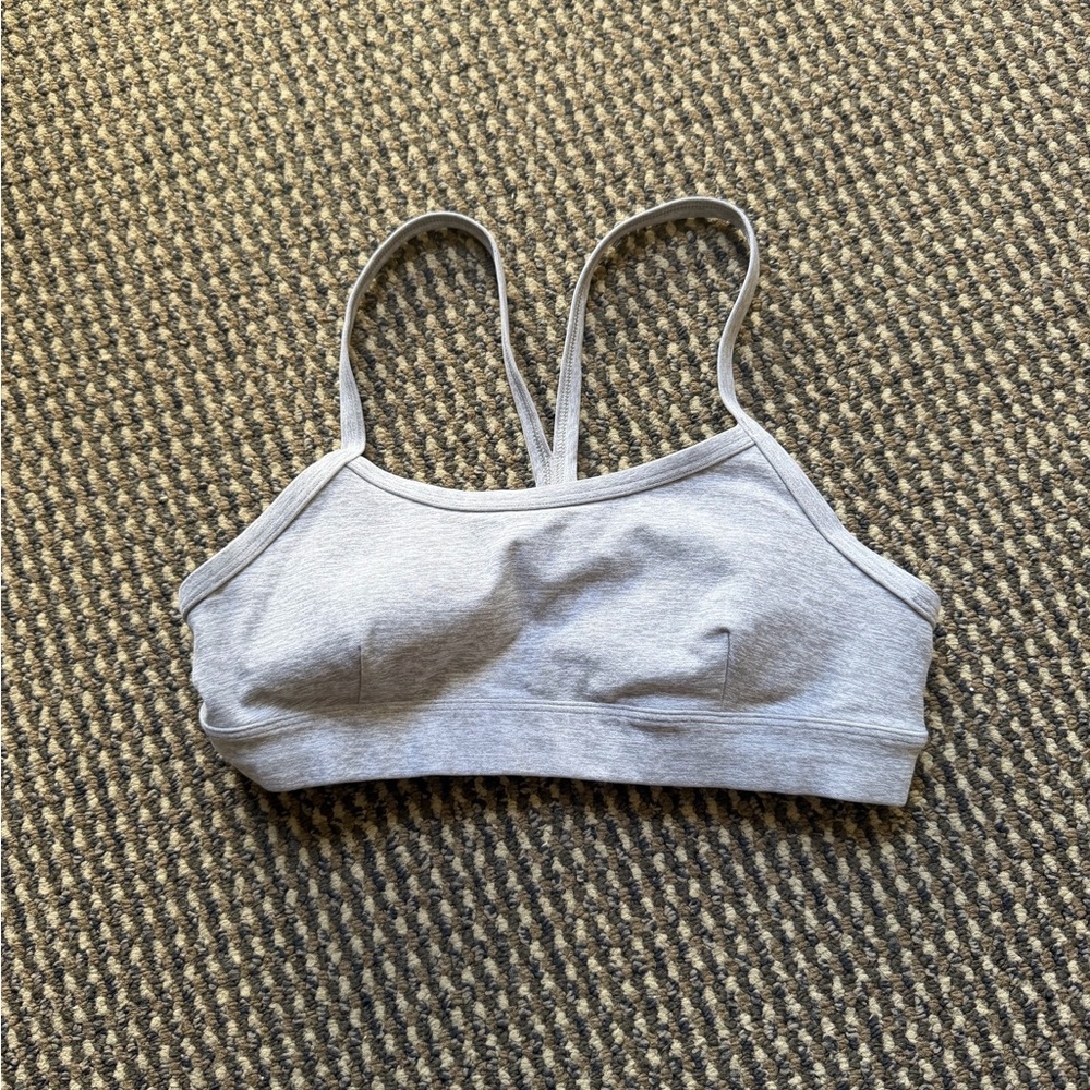Alosoft Gratitude Bra in athletic heather gray